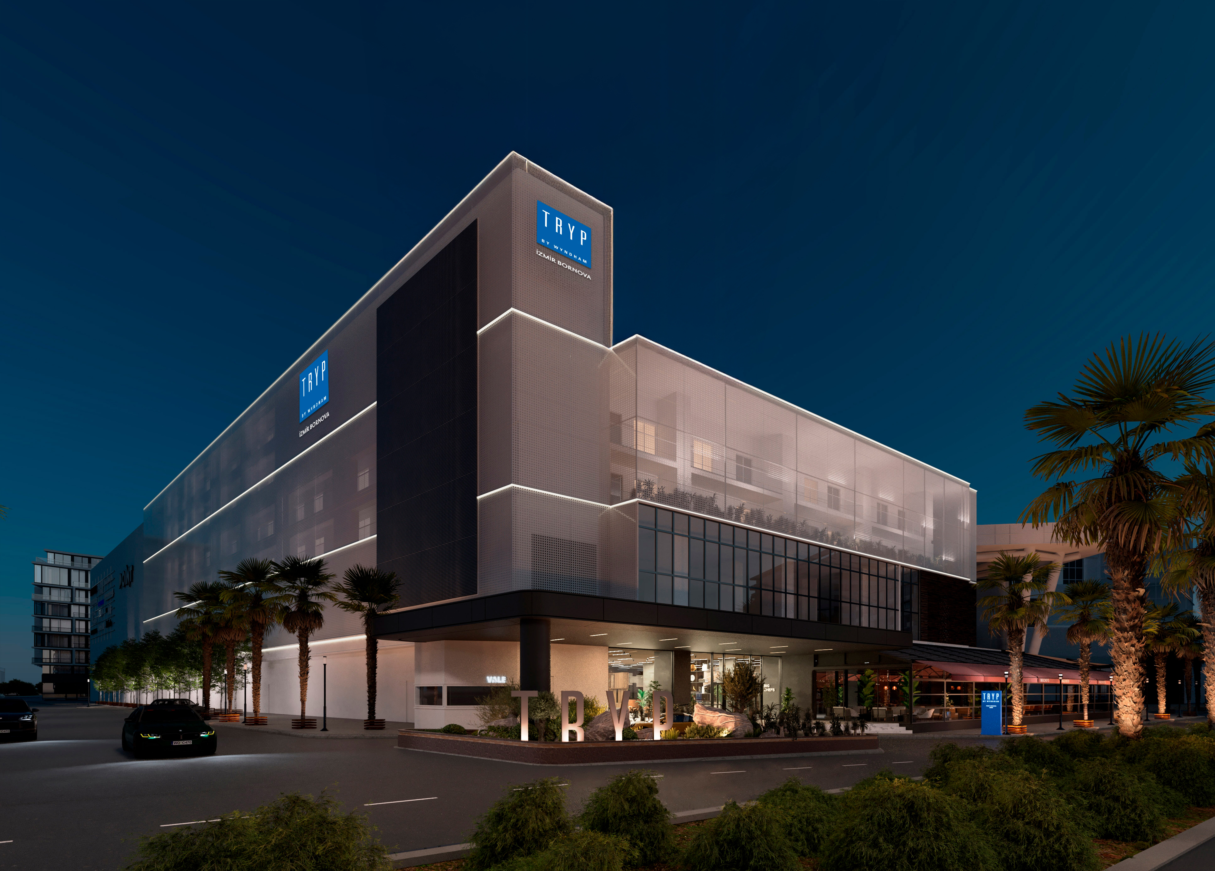 TRYP by Wyndham İzmir render at night